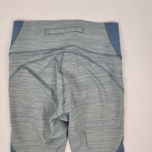 Outdoor Voices Sz XS Leggings Back Pocket Blue Gray Colorblock - Picture 4 of 6